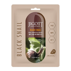 Jigott Black Snail Real Ampoule Mask 27 ml