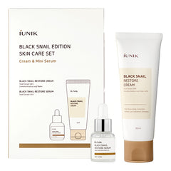 Iunik Black Snail Edition Skin Care Set cream 60 ml + serum 15 ml